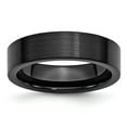 thumbnail image 1 of Chisel Black Ceramic Flat 6mm Brushed Band, 1 of 7