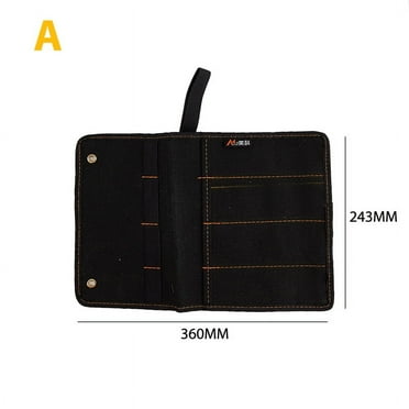 Chisel Carrying Case Canvas Pocket Tool Roll Holder Wrench Pouch Organizer