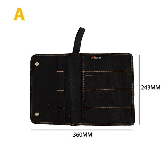 Chisel Carrying Case Canvas Pocket Tool Roll Holder Wrench Pouch Organizer