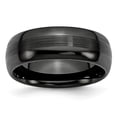thumbnail image 1 of Chisel Ceramic Black 8mm Brushed and Polished Band, 1 of 1