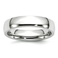 thumbnail image 1 of Cobalt Chromium Half Round Polished 5mm Band Ring Size 9.5 Ring for Women and Men, 1 of 2