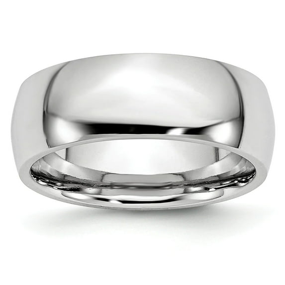 Chisel Cobalt Polished 8mm Wedding Band