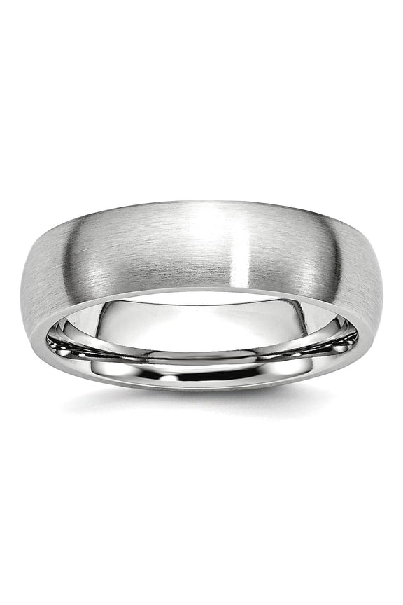 Chisel Cobalt Satin 6mm Wedding Band