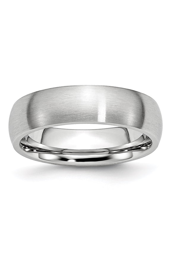 Chisel Cobalt Satin 6mm Wedding Band