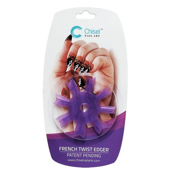Chisel Nail Art French Twist Edger - Purple