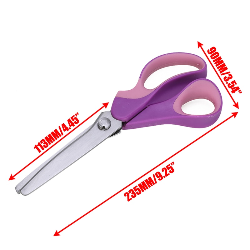Chisel Pinking Shears Cloth Cutting Tailor Zigzag Scissors Fabrics for Sewing Clothes Zig Zag