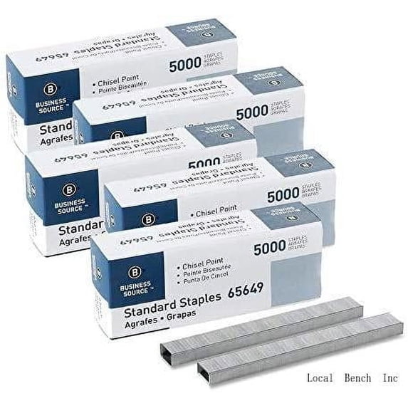 Chisel Point Standard Staples - Box Of 5000 (65649) - 5 Pack