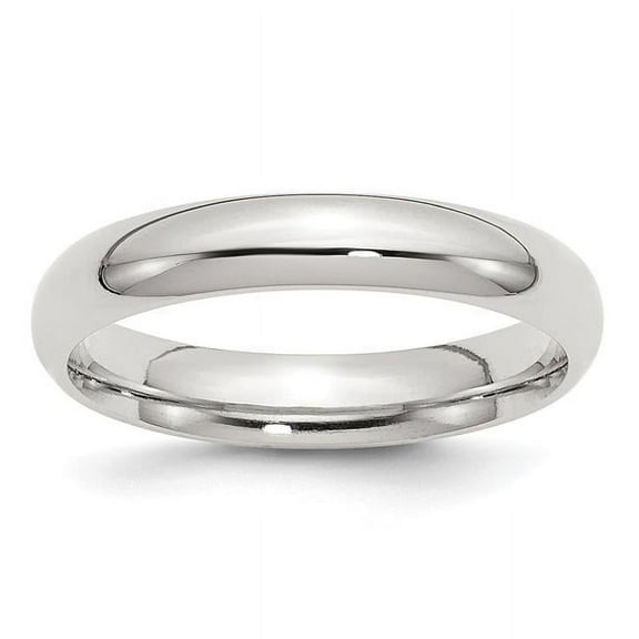 Chisel QCF040-10 4 mm Sterling Silver Comfort Fit Band, Polished - Size 10