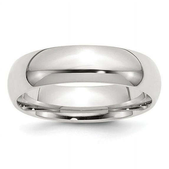 925 Sterling Silver Solid Polished 6mm Comfort-Fit Band Size 10 Ring for Women and Men - 7.5 Grams