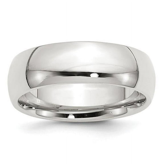 Chisel QCF070-5.5 7 mm Sterling Silver Comfort Fit Band, Polished - Size 5.5