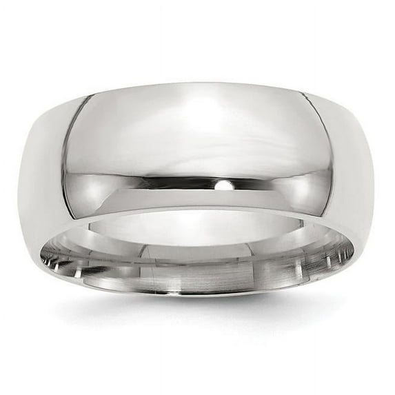 925 Sterling Silver Solid Polished 9mm Comfort-Fit Band Ring Size 8 Ring for Women and Men