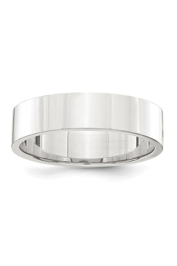 Chisel QWFB050-10 5 mm Sterling Silver Flat Band, Size 10