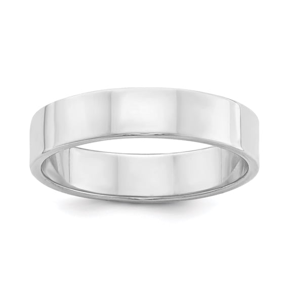 Chisel QWFB050-12 5 mm Sterling Silver Flat Band, Size 12