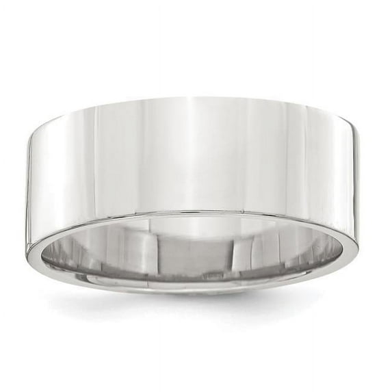 Chisel QWFB070-9 7 mm Sterling Silver Flat Band, Size 9