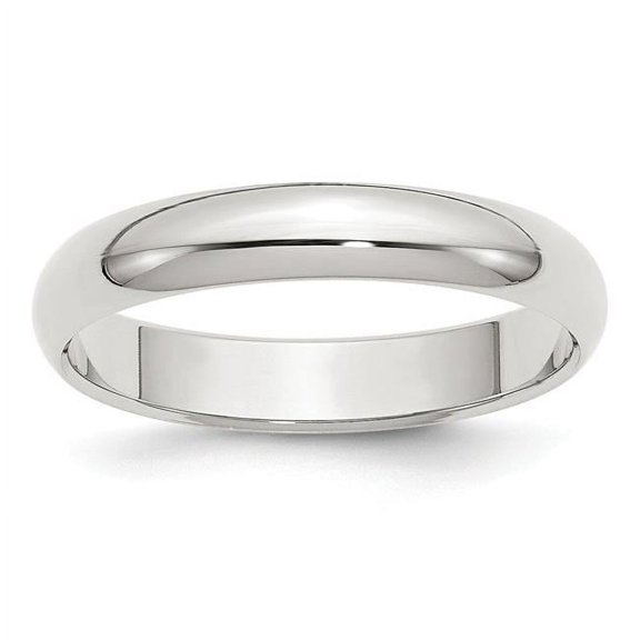 Chisel QWH040-6 4 mm Sterling Silver Half-Round Band, Size 6