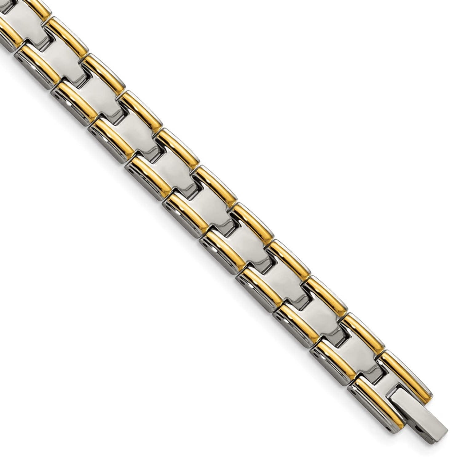 Gem & Harmony Mens Bracelet in Stainless Steel 8.5 inch for Men