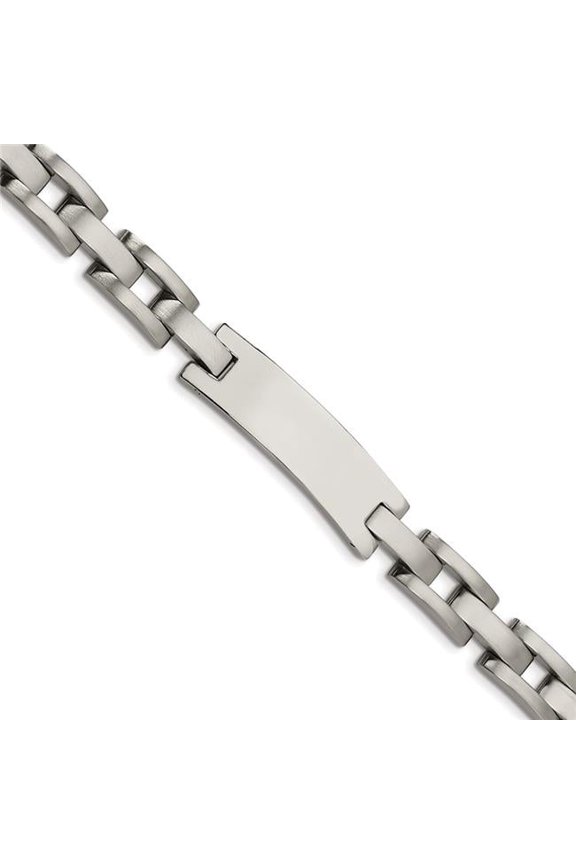 Stainless Steel Brushed and Polished ID Bracelet