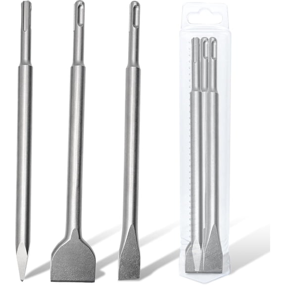 5PCS SDS Plus Drill Bit Set,U-Flute Rotary Hammer Drill Bit, Carbide Tipped for Brick, Stone, Concrete, HD-A5PCS