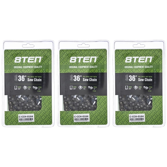 Chisel Skip Tooth Chainsaw Chain 36 inch .058 3/8 115DL for Husqvarna 3 Pack 810-CCC2386H