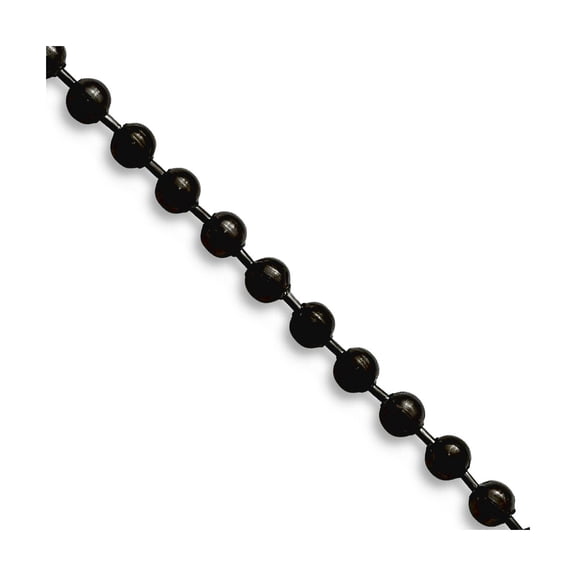 Chisel Stainless Steel 2.40 Mm 30 Inch Beaded Ball Antiqued Chain Necklace