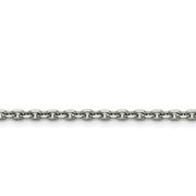 Chisel Stainless Steel 3.4mm 20in Cable Chain Necklace