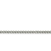 Chisel Stainless Steel 3mm Curb Chain Necklace - 22 inches