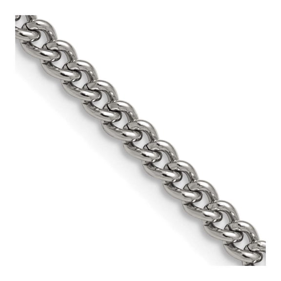 Chisel Stainless Steel 4.0mm 20in Round Curb Chain Necklace
