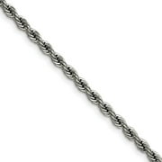 Chisel Stainless Steel 4.0mm 22in Rope Chain Necklace