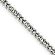 Chisel Stainless Steel 4.0mm 22in Round Curb Chain Necklace