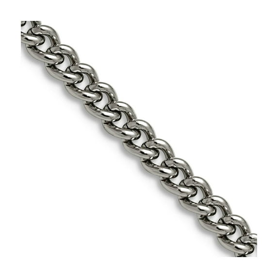 Chisel Stainless Steel 4.0mm 30in Round Curb Chain Necklace