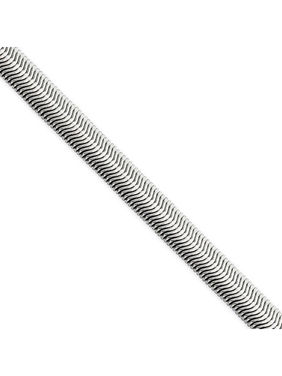Chisel Stainless Steel 5.20mm 20in Flat Snake Chain Necklace