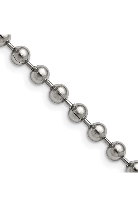 Chisel Stainless Steel 5mm Ball Chain Necklace - 24 inches