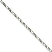 Chisel Stainless Steel 6.75mm 20in Figaro Chain Necklace