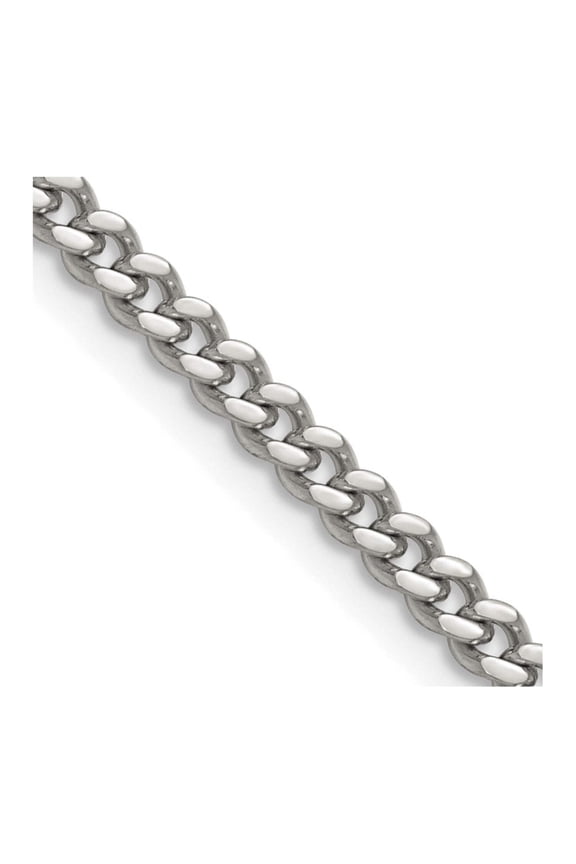 Chisel Stainless Steel 6mm Curb Chain Necklace - 20 inches