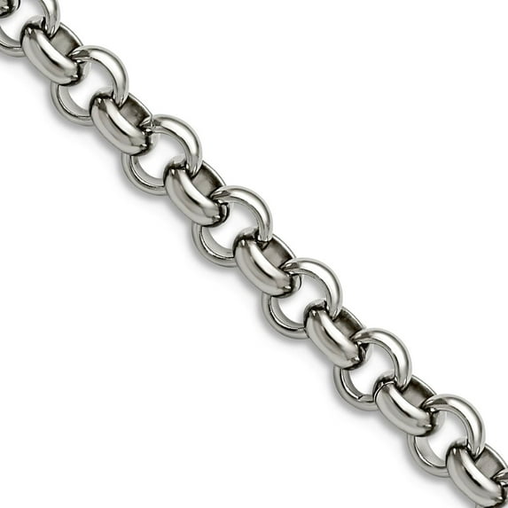 Chisel Stainless Steel 6mm Rolo Chain Necklace - 18 inches