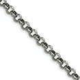 thumbnail image 1 of Chisel Stainless Steel 6mm Rolo Chain Necklace - 24 inches, 1 of 6
