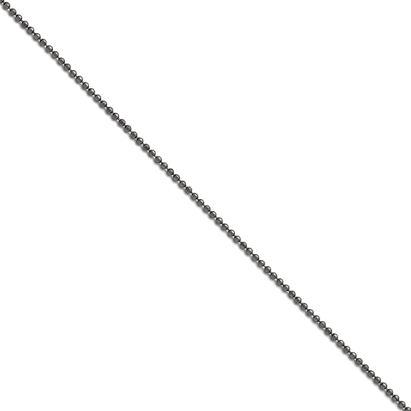 Chisel Stainless Steel Antiqued 2mm 30 inch Beaded Ball Chain