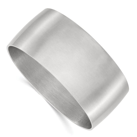 Chisel Stainless Steel Brushed Bangle