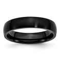 thumbnail image 1 of Chisel Stainless Steel Brushed Black IP-plated 5mm Band, 1 of 7