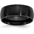 thumbnail image 1 of Chisel Stainless Steel Brushed Black IP-plated 8.2mm Band - Ring Size 11.0, 1 of 8