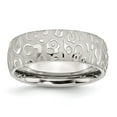 thumbnail image 1 of Chisel Stainless Steel Brushed and Polished Textured 8mm Band, 1 of 7