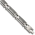 thumbnail image 1 of Chisel Stainless Steel Brushed and Polished with Cable Inlay Link Bracelet - 9", 1 of 8
