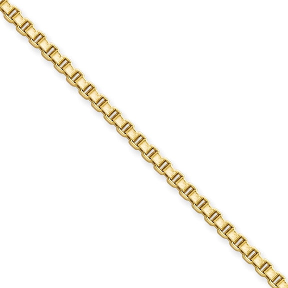 Chisel Stainless Steel Ip Gold-plated 2.4mm 20in Box Chain Necklace