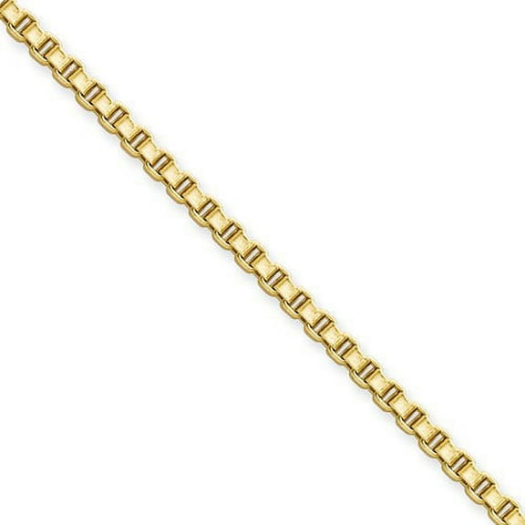 Chisel Stainless Steel Ip Gold-plated 2.4mm 22in Box Chain Necklace