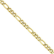 JEWELRYPOT Chisel Stainless Steel Ip Yellow-plated 6.30mm 20in Figaro Chain Necklace