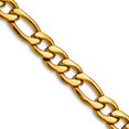 thumbnail image 1 of Stainless Steel Ip Gold Plated Polished Fancy Lobster Closure 6.30mm 22inch Figaro Chain Necklace 22 Inch Chain Necklace, 1 of 2