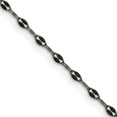 thumbnail image 1 of Chisel Stainless Steel Oxidized 2.7mm Fancy Chain - 16", 1 of 8