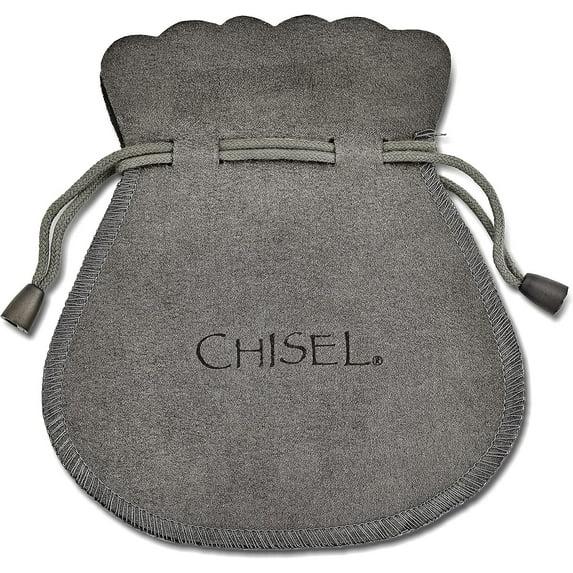 Chisel Stainless Steel Oxidized 9.5mm Curb Chain - 9" Bracelet