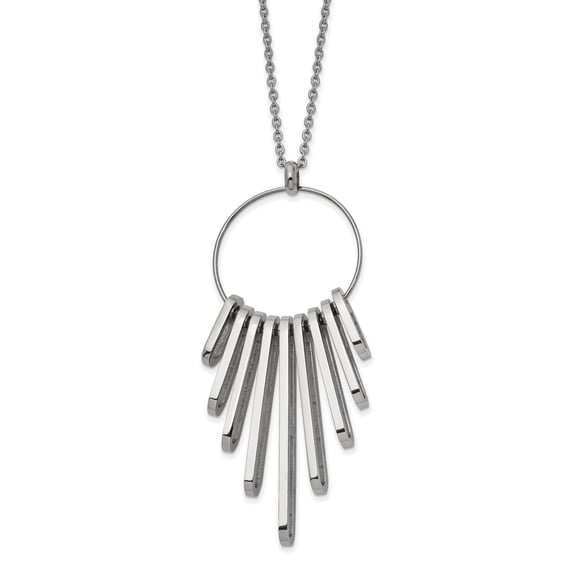 Chisel Stainless Steel Polished 20-inch Necklace