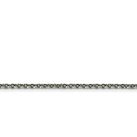 Chisel Stainless Steel Polished 3.20mm Rolo Chain Necklace